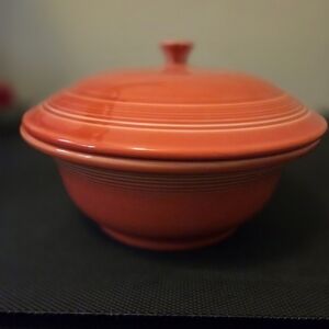 Fiestaware Casserole Dish With Lid Persimmon